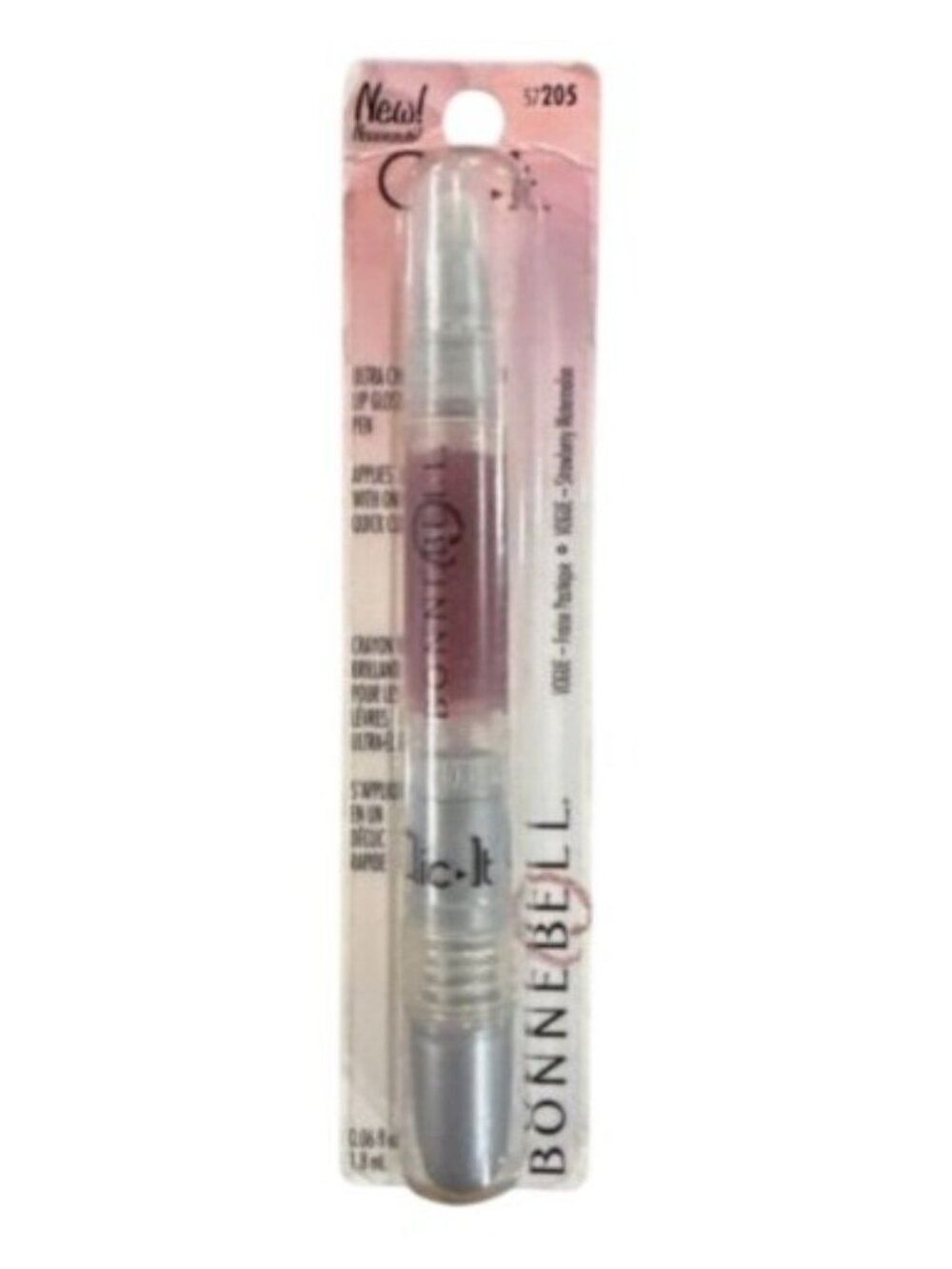 Vintage Bonne Bell Clic-It Lip Gloss Pen #205 Vogue Strawberry Watermelon Rare!
